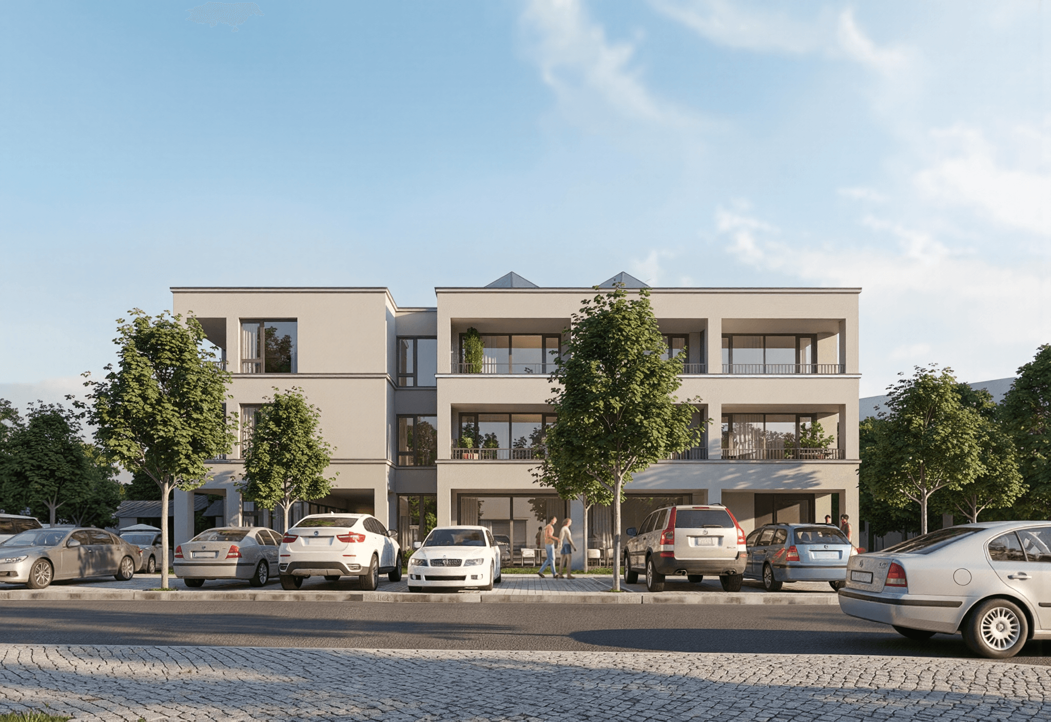 Domov seniorů Hudečkova - pohled ze zahrady
