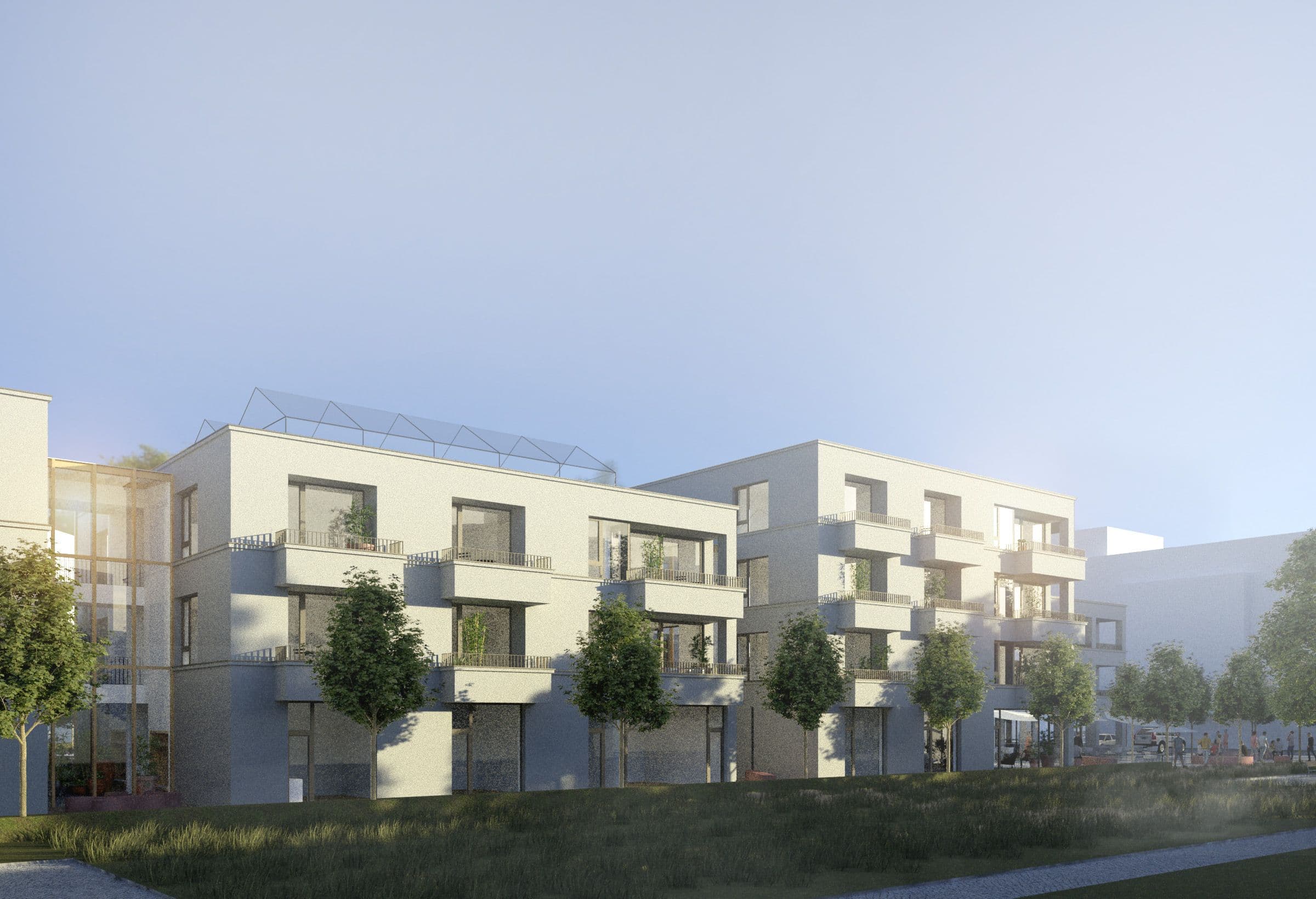 Domov seniorů Hudečkova - pohled ze zahrady