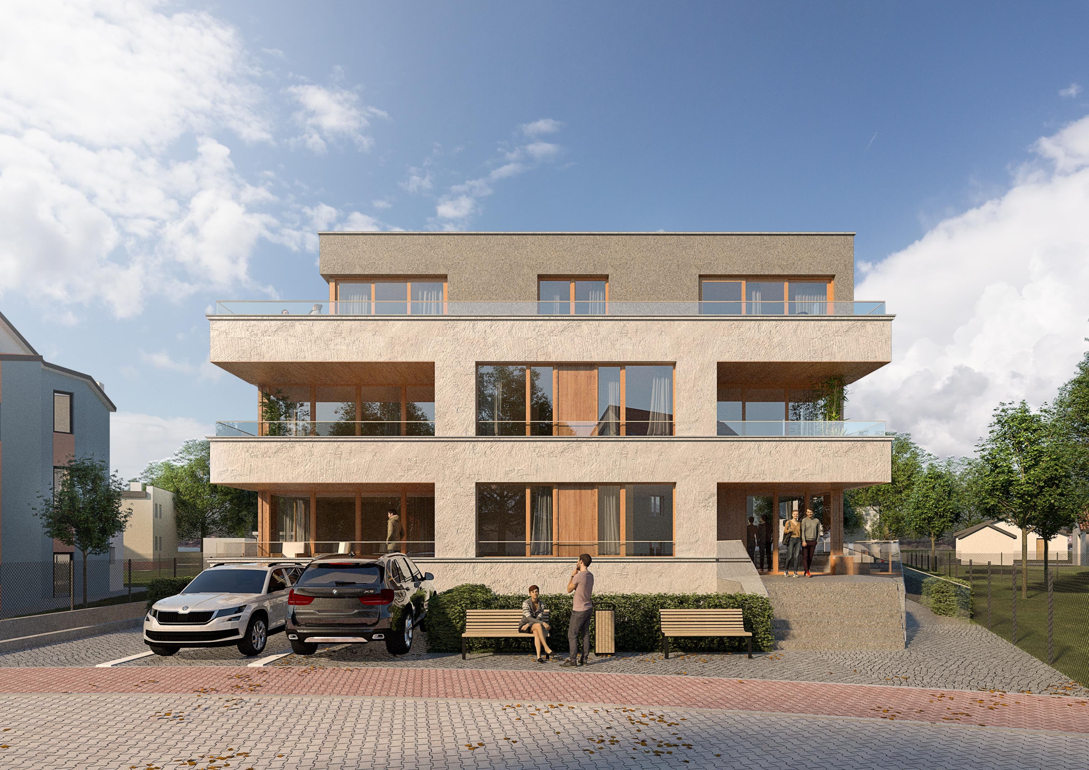 BD Měcholupy - bližší boční pohled